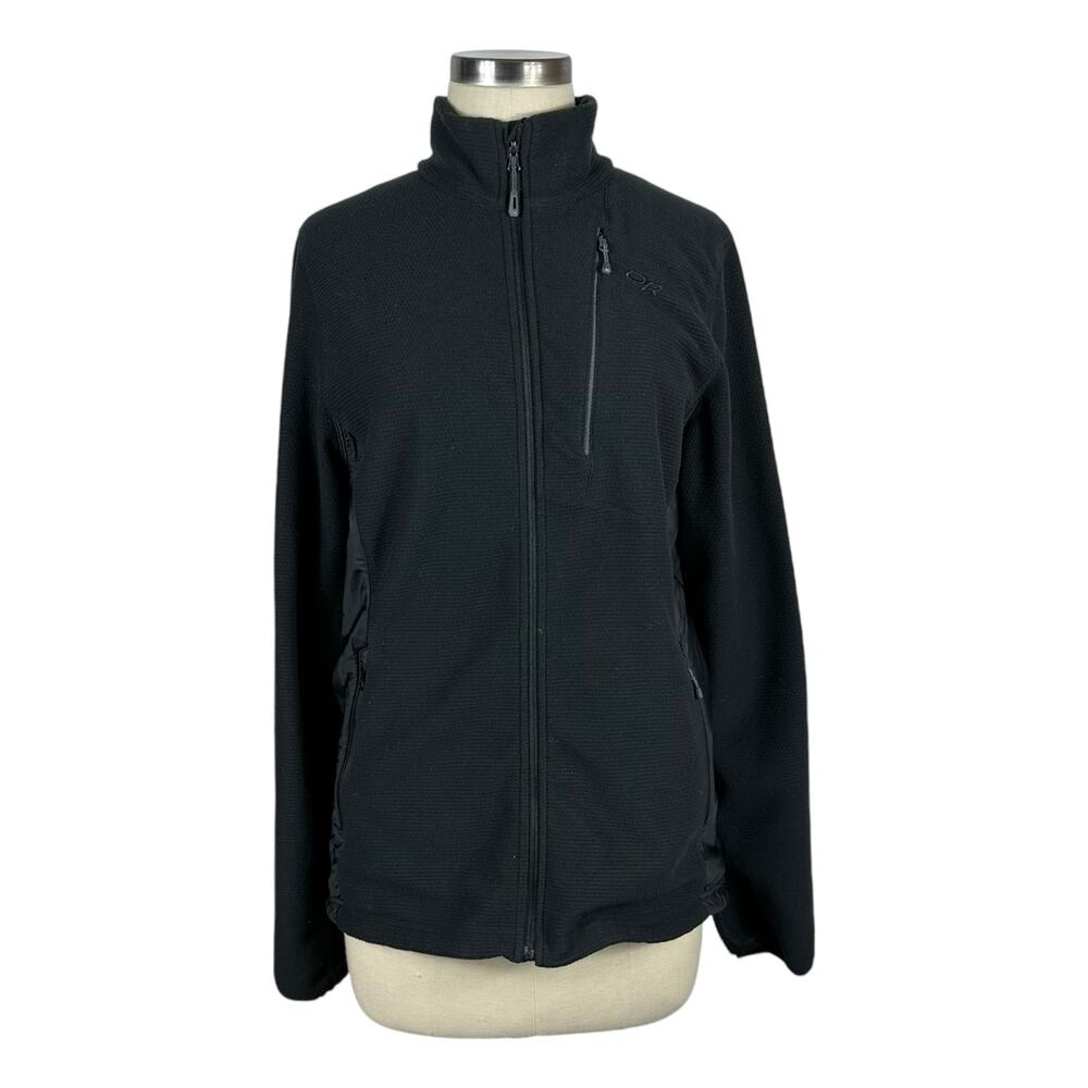 OUTDOOR‎ RESEARCH Women's Black Long Sleeve Rover Fleece Jacket Size Large